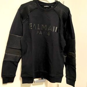 Balmain Logo Ribbed Sweater